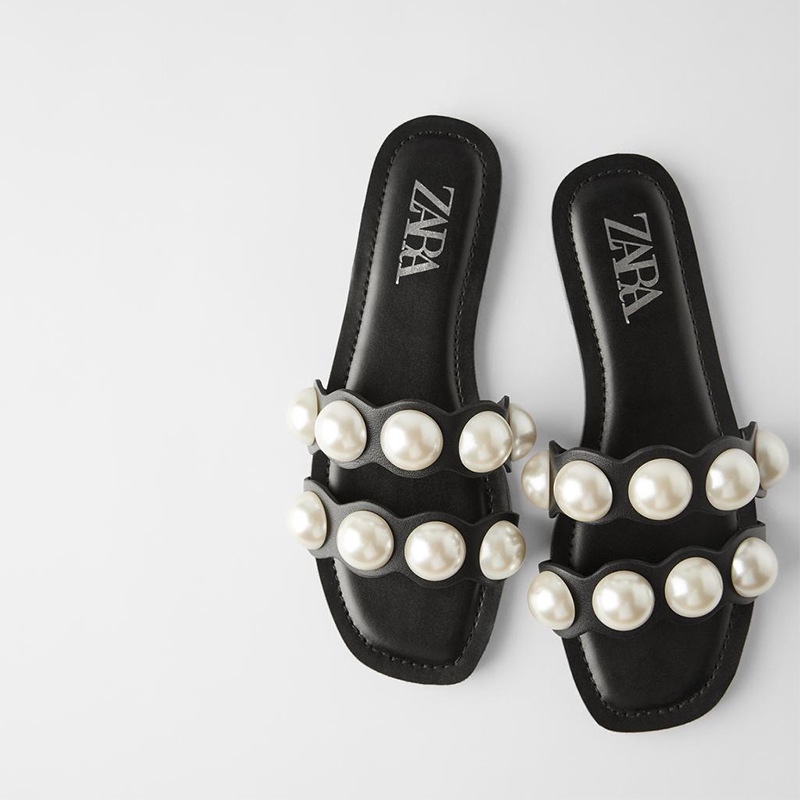 zara leather flats