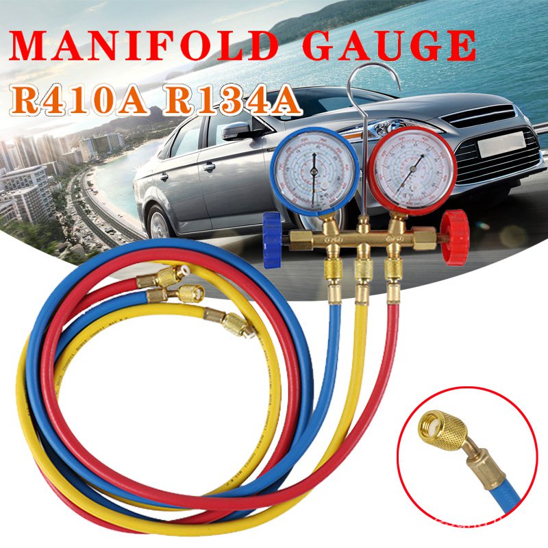 jdsCar Air Conditioning Tools Refrigerant Filler Manifold Gauge Set