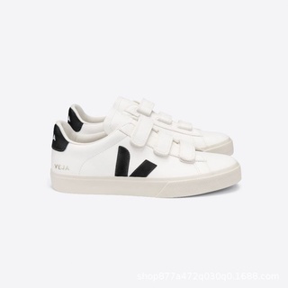 Veja fashion Recife series low top small white shoes men's and women's shoes Velcro casual leather board shoes for lovers