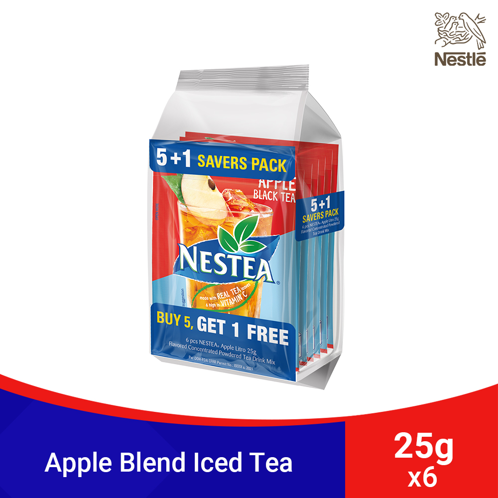 NESTEA Apple Blend Iced Tea 25g Pack of 5+1 Shopee Philippines