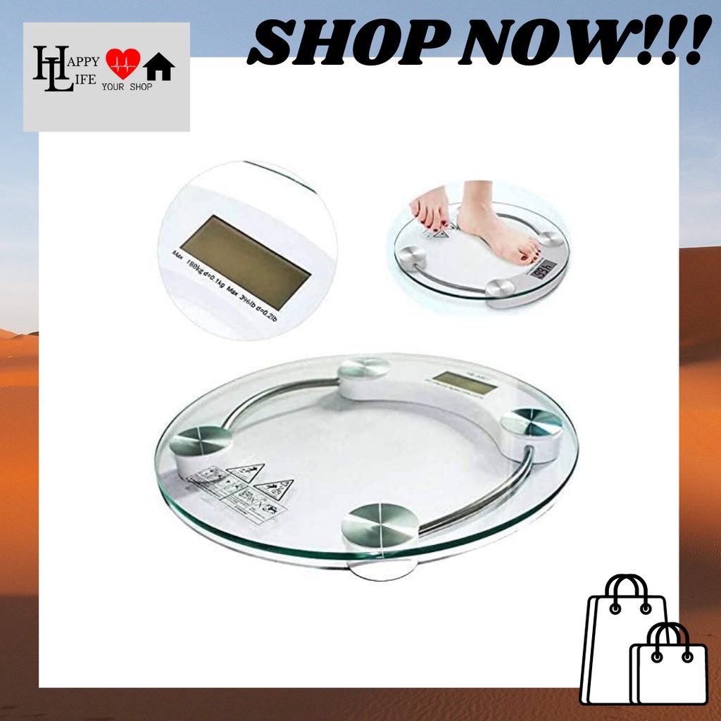Digital LCD Electronic Glass Weighing Scale Good Quality