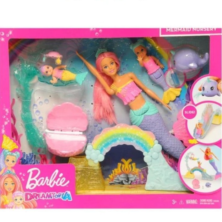 barbie dreamtopia mermaid nursery playset