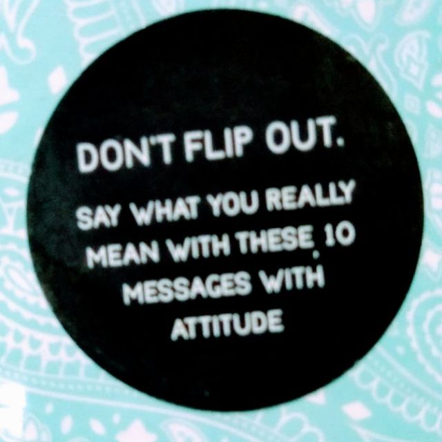 Desk Sign Flip With 10 Messages With Attitude Flip It Out