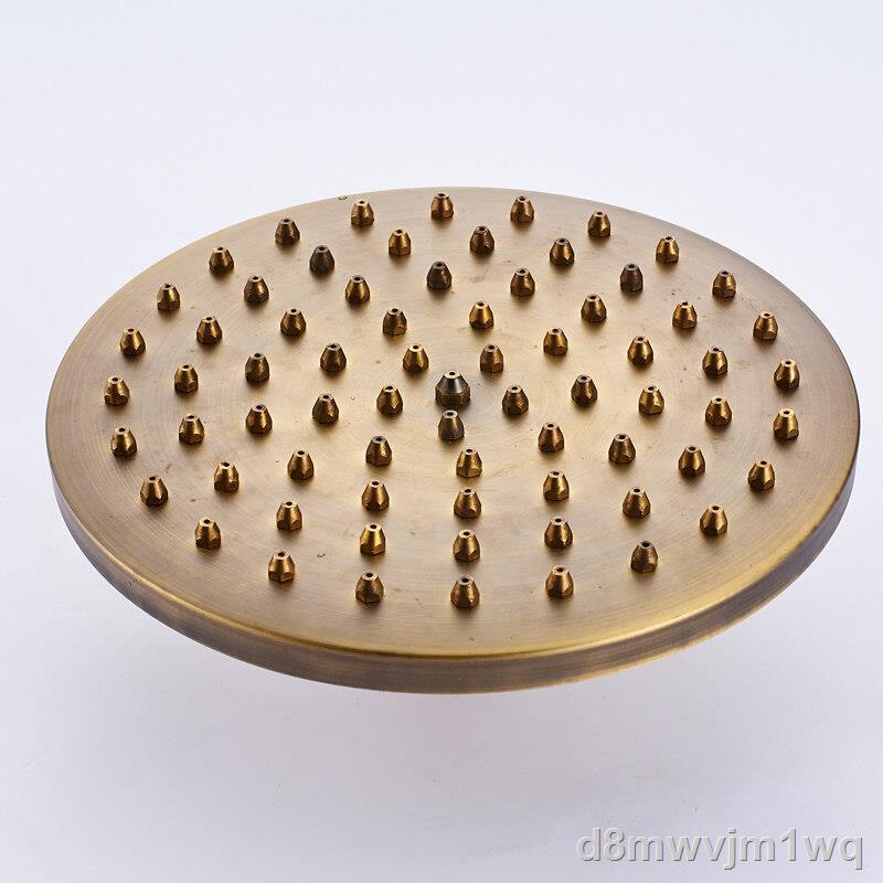 Antique brass shower head brass rain shower faucet head 8 inch shower