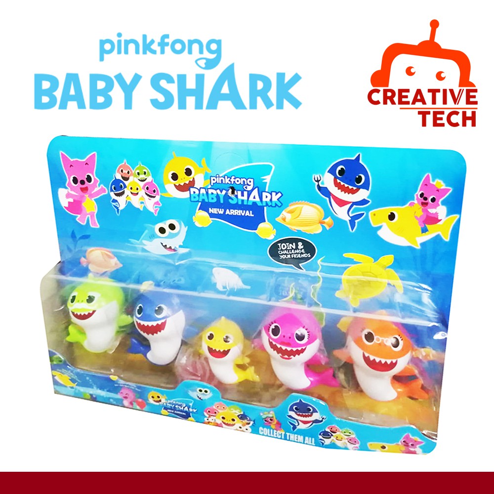 sunny shop BABY SHARK SET OF 5 Action Figure Toys for Kids | Shopee ...