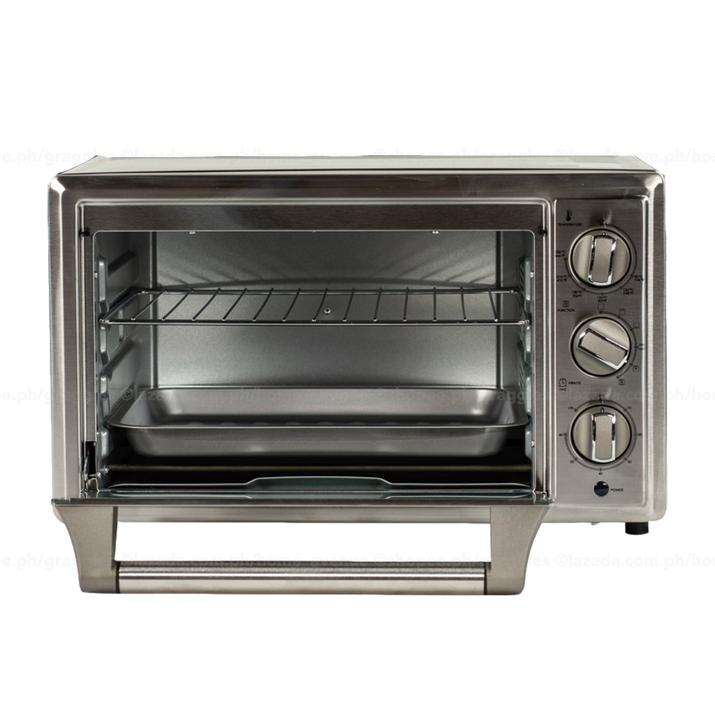 American Home 30l Stainless Steel Electric Oven With Convection Function Aeo 302sx Shopee Philippines
