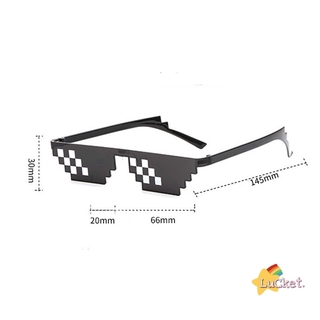lucket Spoof Polygonal Thug Life Sunglasses Mosaic 8Pixel SunGlass #5