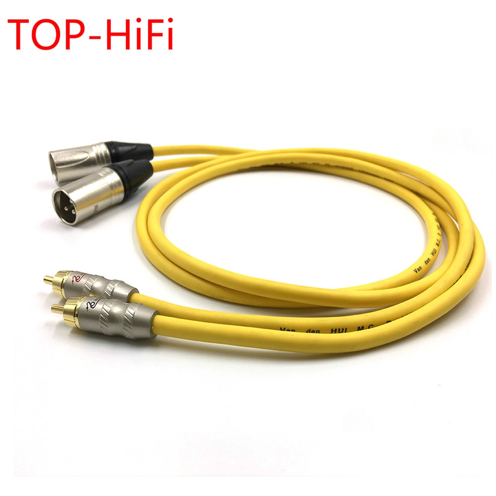 TOPHiFi Pair SNAKE1 RCA to XLR Balacned Audio Cable RCA Male to XLR