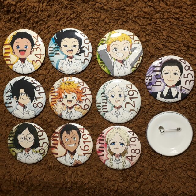 The Promised Neverland Anime Button Pins | Shopee Philippines