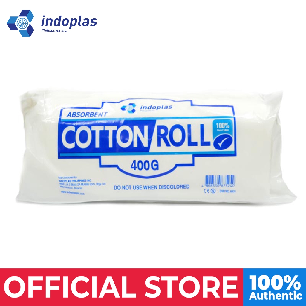 Indoplas Absorbent Cotton Roll 400g Shopee Philippines