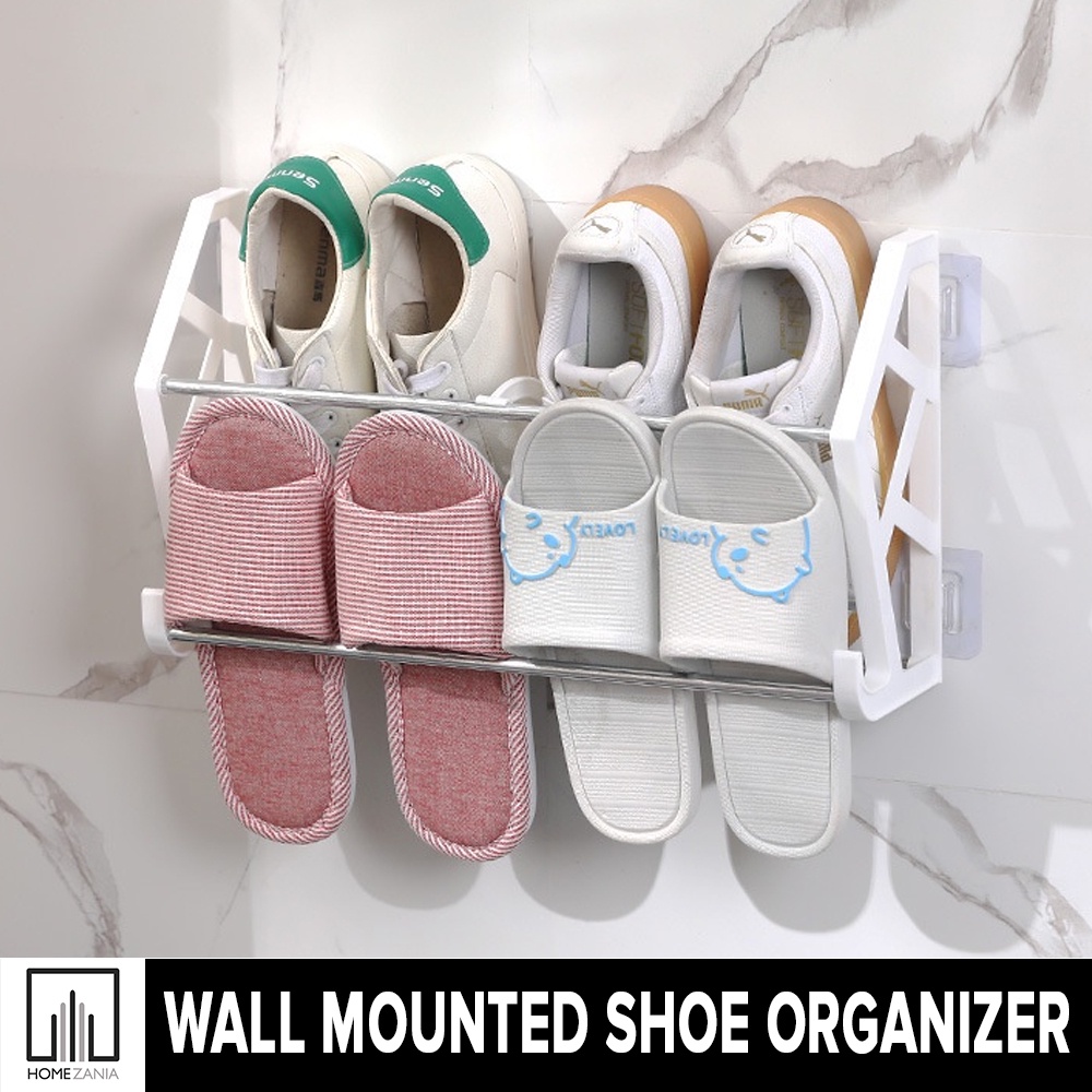 Wall Mounted Shoe Organizer Slippers Rack Kitchen Organizer Hanging