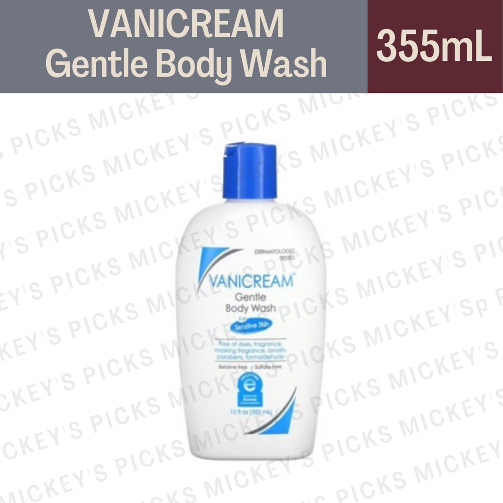 Vanicream, Gentle Body Wash, For Sensitive Skin, Fragrance Free, 12 fl oz (355 ml) Shopee