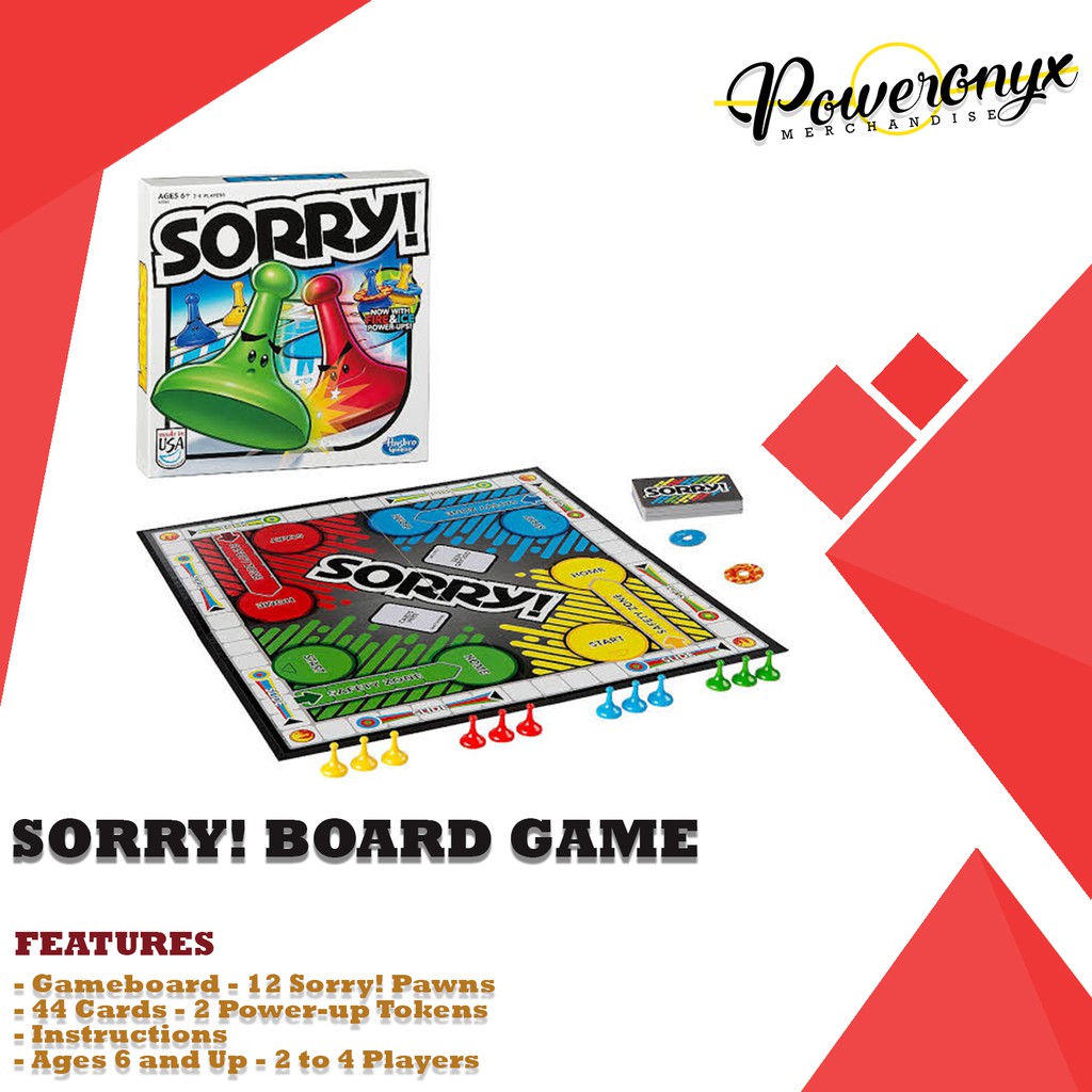 Sorry Board Game With Fire And Ice Power Ups Shopee Philippines