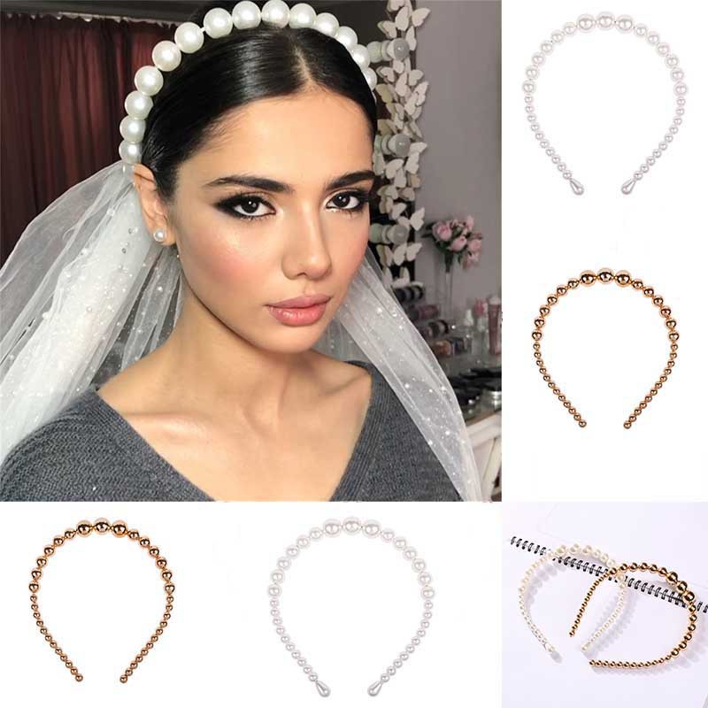 Pearl Hair Band Ins Women Paded Headband Girl Headdress Wedding