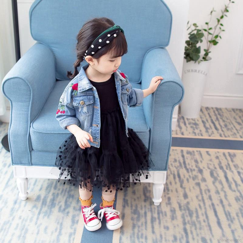 little girl jean jacket outfit