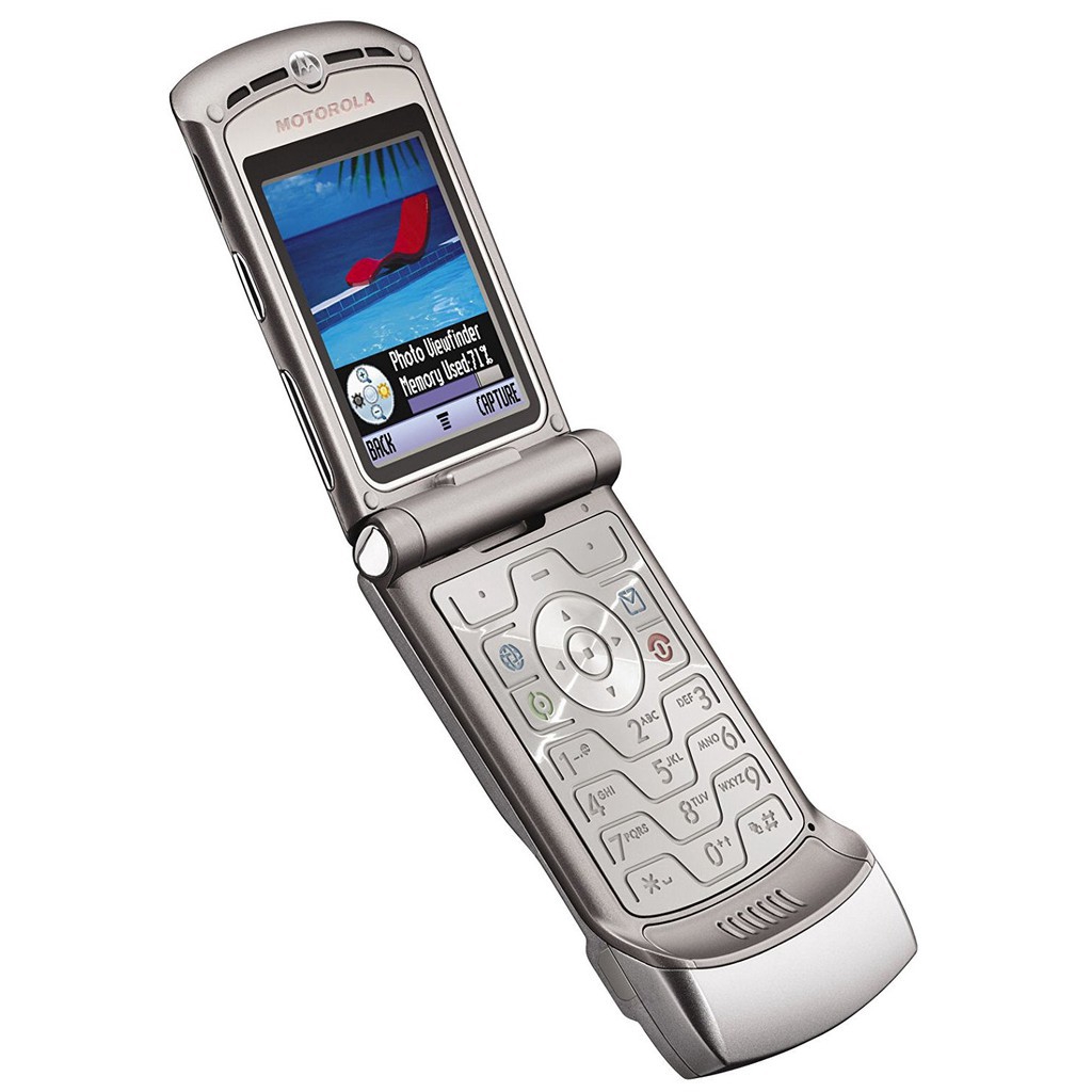Unlocked Motorola RAZR V3 Unlocked Flip Phone with Camera GSM Cell