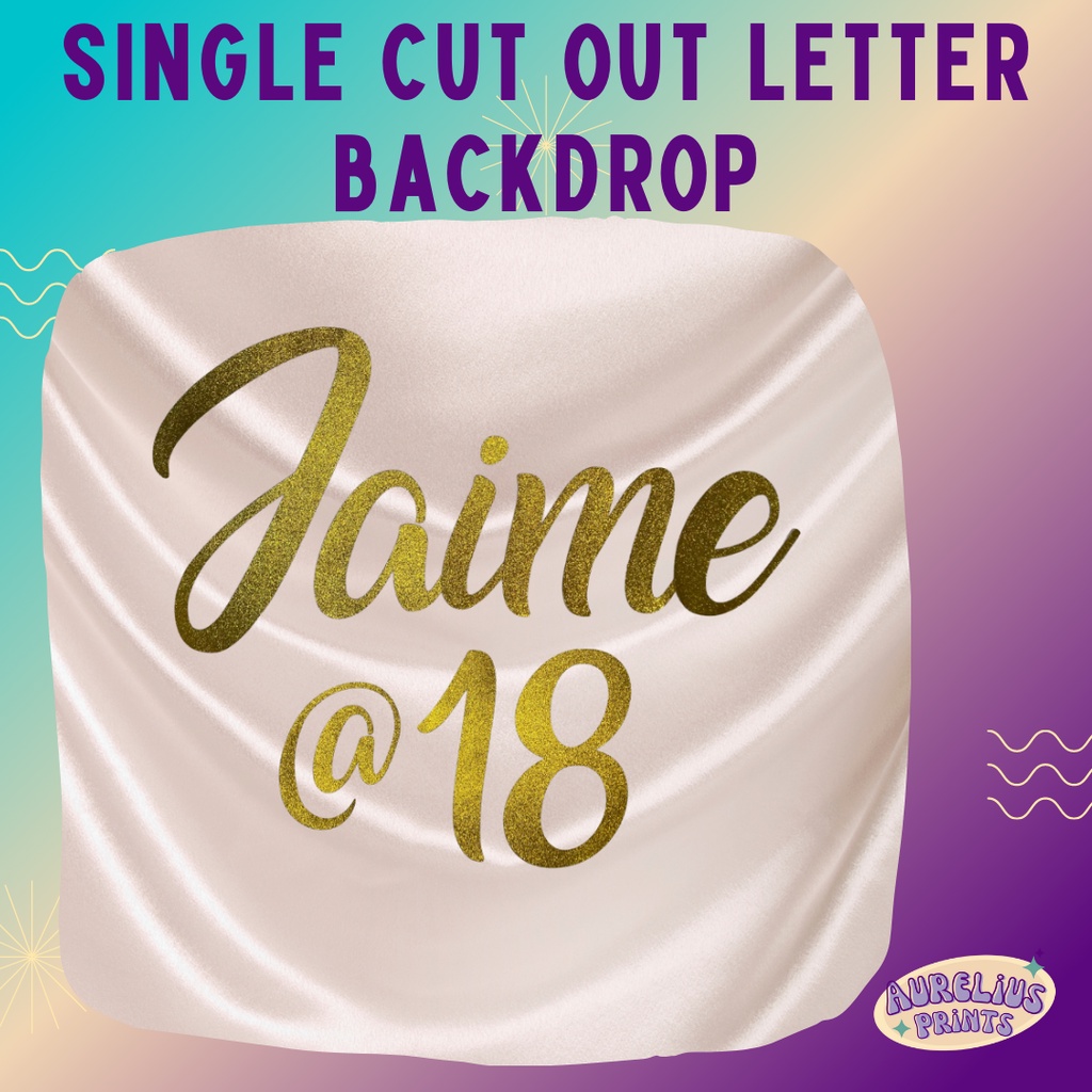 Personalized Backdrop Letter Cutout Shopee Philippines