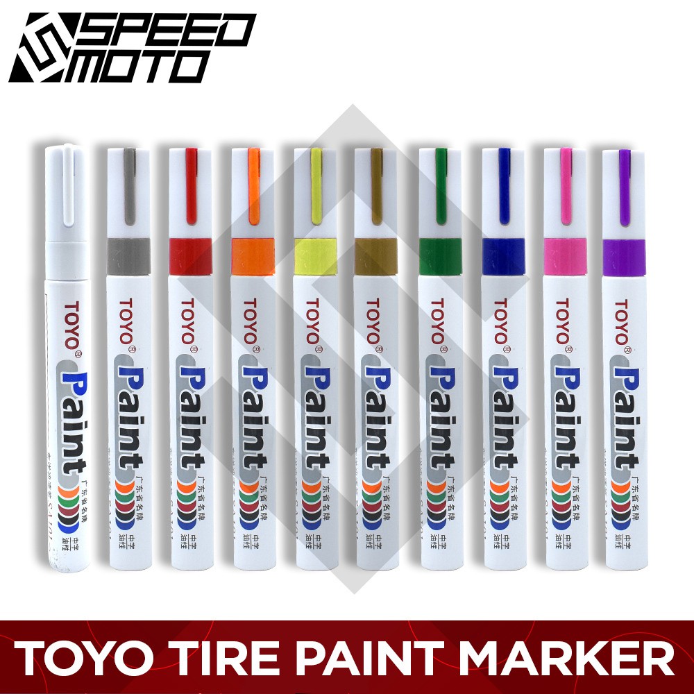 ORIGINAL TOYO PERMANENT PAINT MARKER PEN WATERPROOF for MOTORCYCLE and