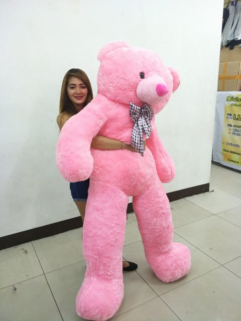 6ft pink teddy bear
