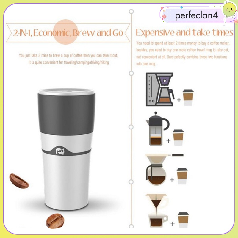 [Perfeclan4] Portable Espresso Maker Single Serve Coffee Maker Travel