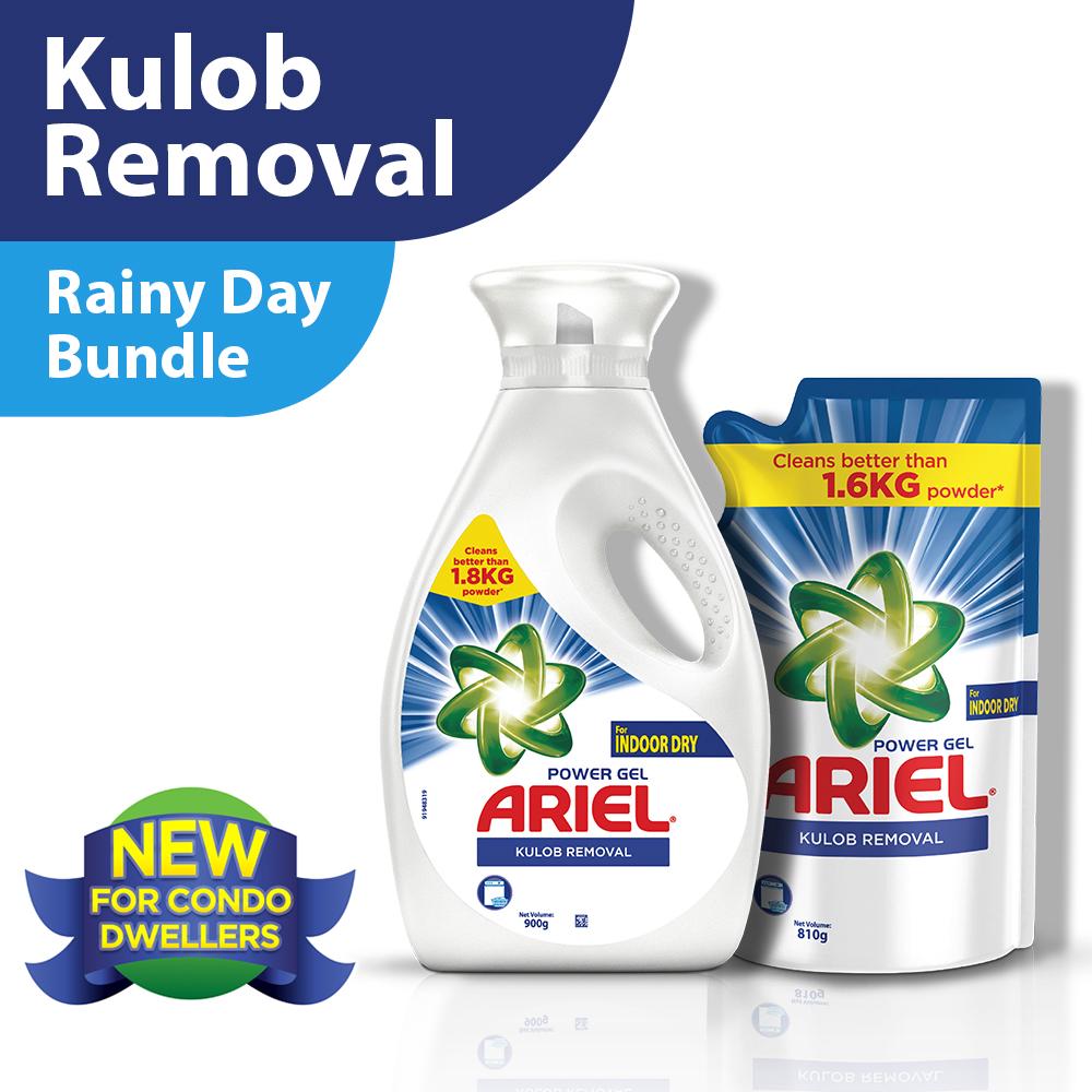 Ariel Liquid Detergent Indoor Dry Kulob Removal Bottle (900mL) + Refill (810mL) Shopee Philippines