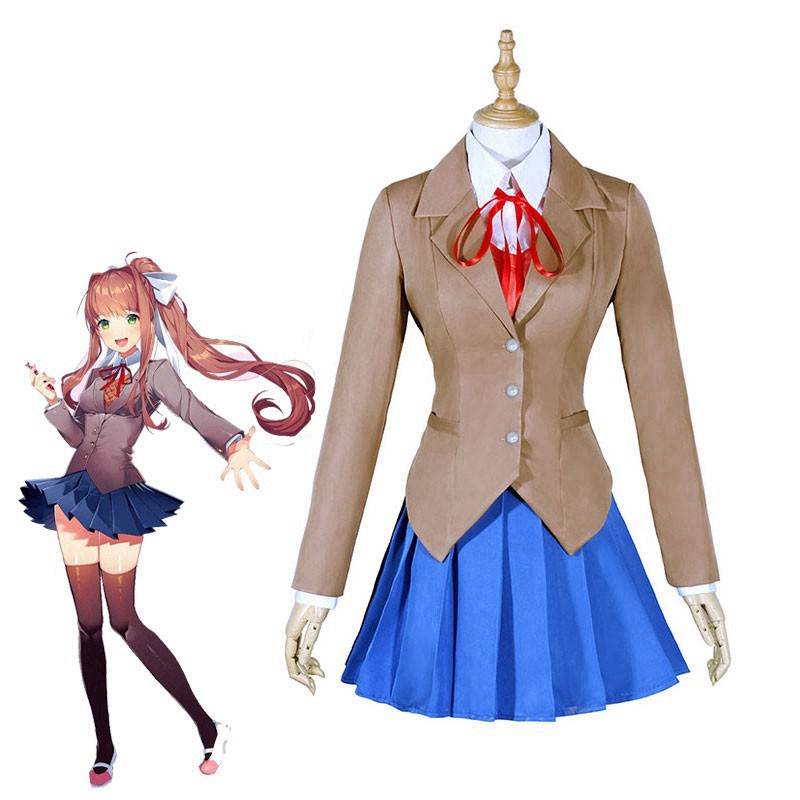 Doki Doki Literature Club By Hikki Ddlc Natsuki And Yuri League Of Nikki Digital Art - roblox doki doki uniform