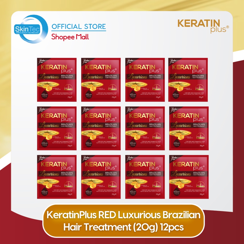 Keratin Plus Red Luxurious Brazilian Hair Treatment 20g 12 Pcs Shopee Philippines 1019