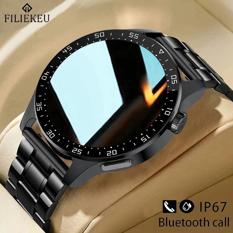 FILIEKEU Smart Watch Men Waterproof Touch Screen Bluetooth Call Sports
