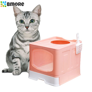 Foldable Cat Litter Box Large Anti-Splash Potty Folding Pet Supplies