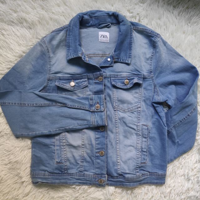 zara light blue denim jacket