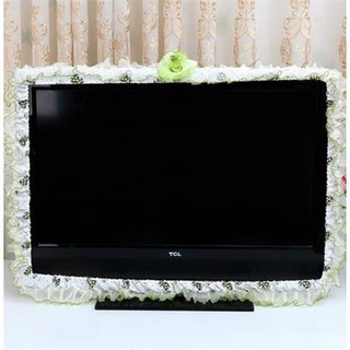 Lovely Lace Lcd Tv Cover Sets Of Frame Decorative Circle Xu