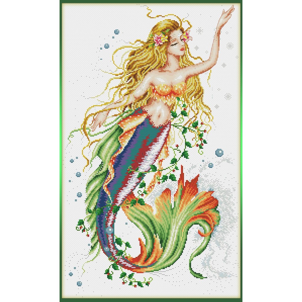 Brilliant Mermaid Cross Stitch Pattern Only Shopee Philippines