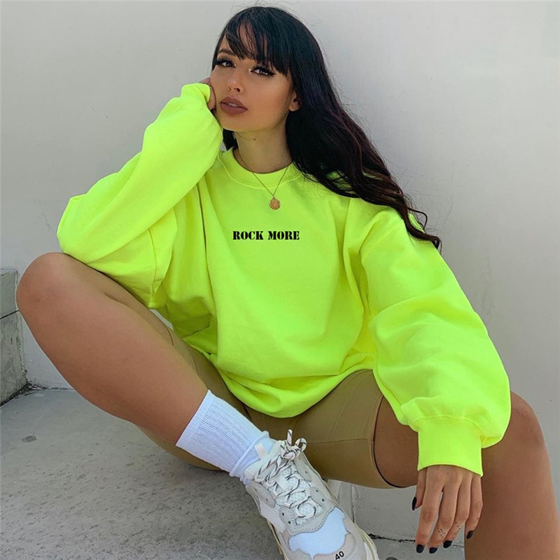 black and neon green jumper