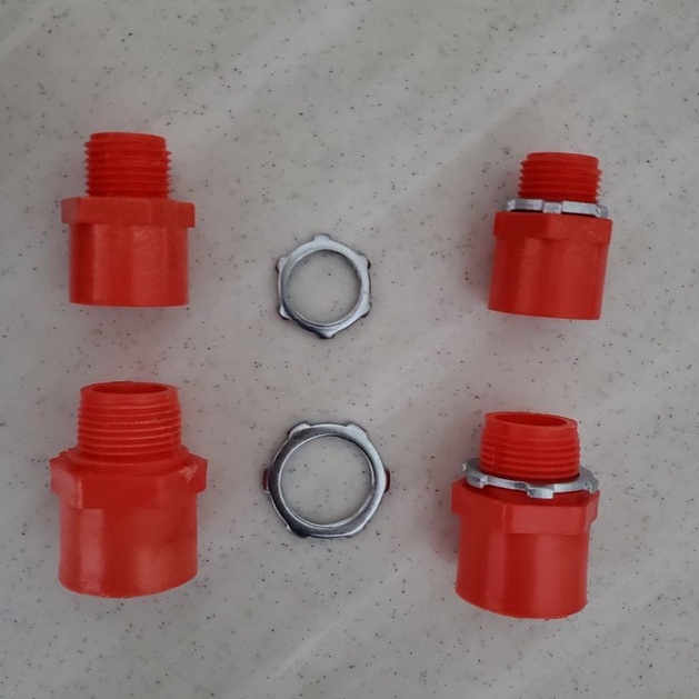 Poly PVC Orange Male Adaptor 1/2 (20mm), 3/4 (25mm), 1 (32mm), 1/4 (40mm) ubicaciondepersonas