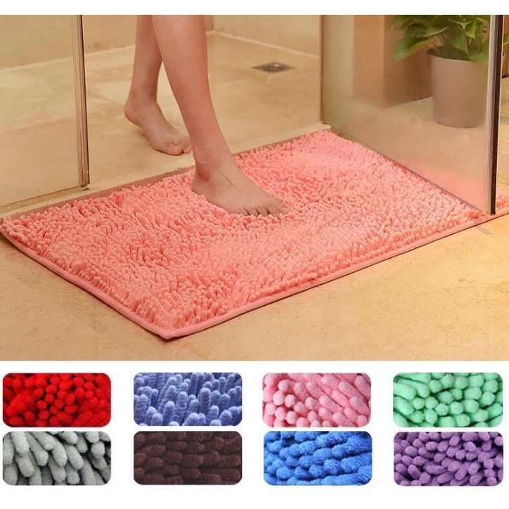 Long Hair Microfiber Doormat Anti Slip Mat Toilet Mat/ Carpet /Rug