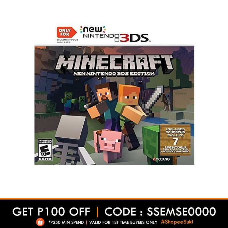 minecraft for nintendo 3ds