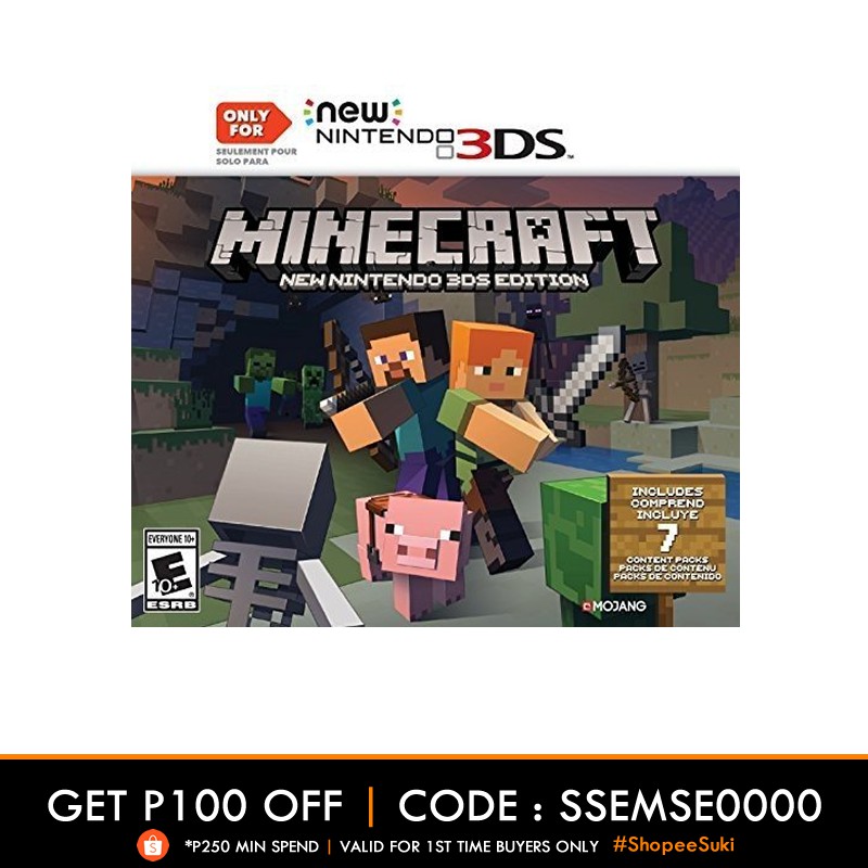 minecraft nintendo 3ds xl