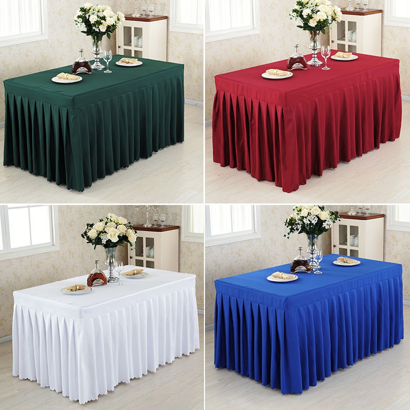 Picks Hotel Table Skirt Table Cloth Art Decor Wait Skirt Table Cover Shopee Philippines