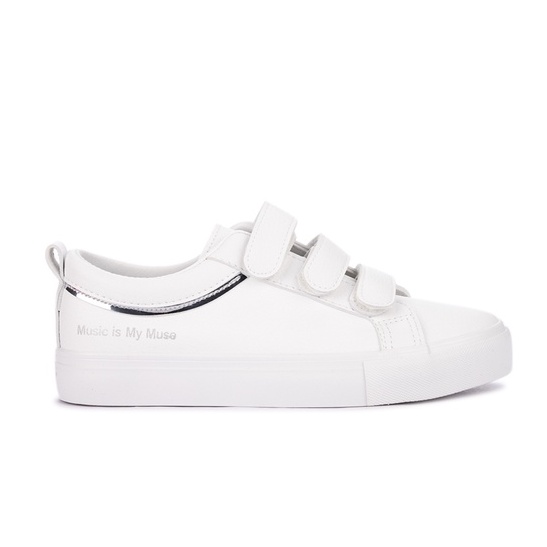 D8528 WHITE LACE UP SNEAKERS | Shopee Philippines