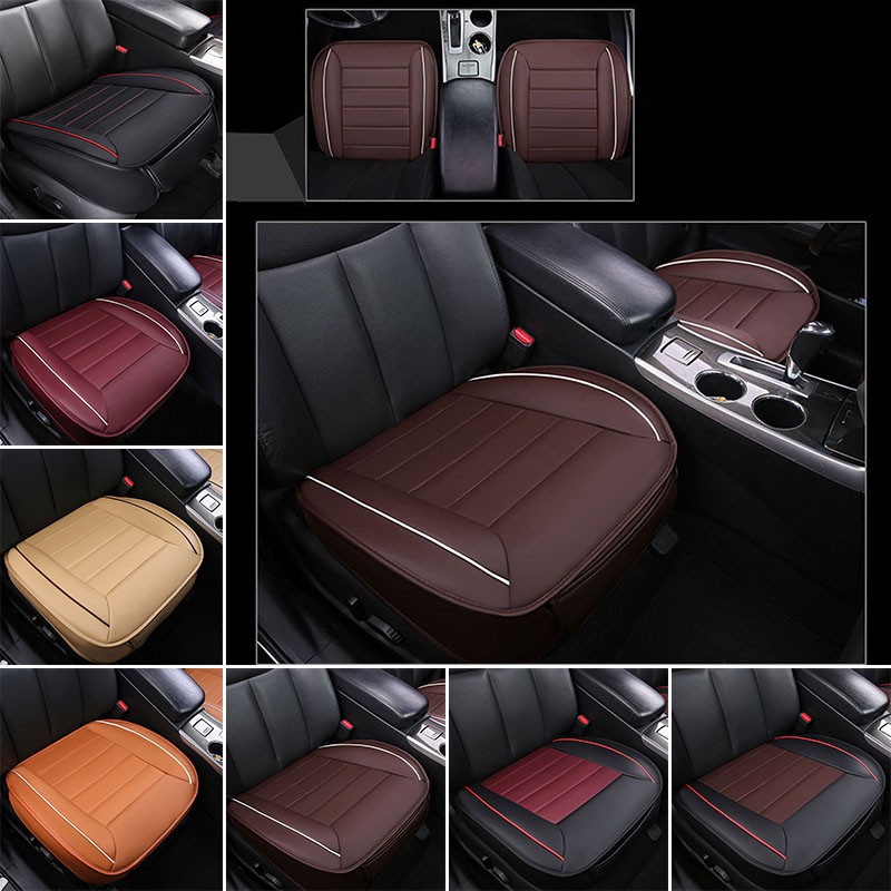 Leather Seat Cushion Pad Mat Covers Protector Car Driver Shopee