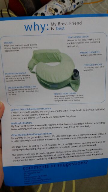 my best friend baby pillow