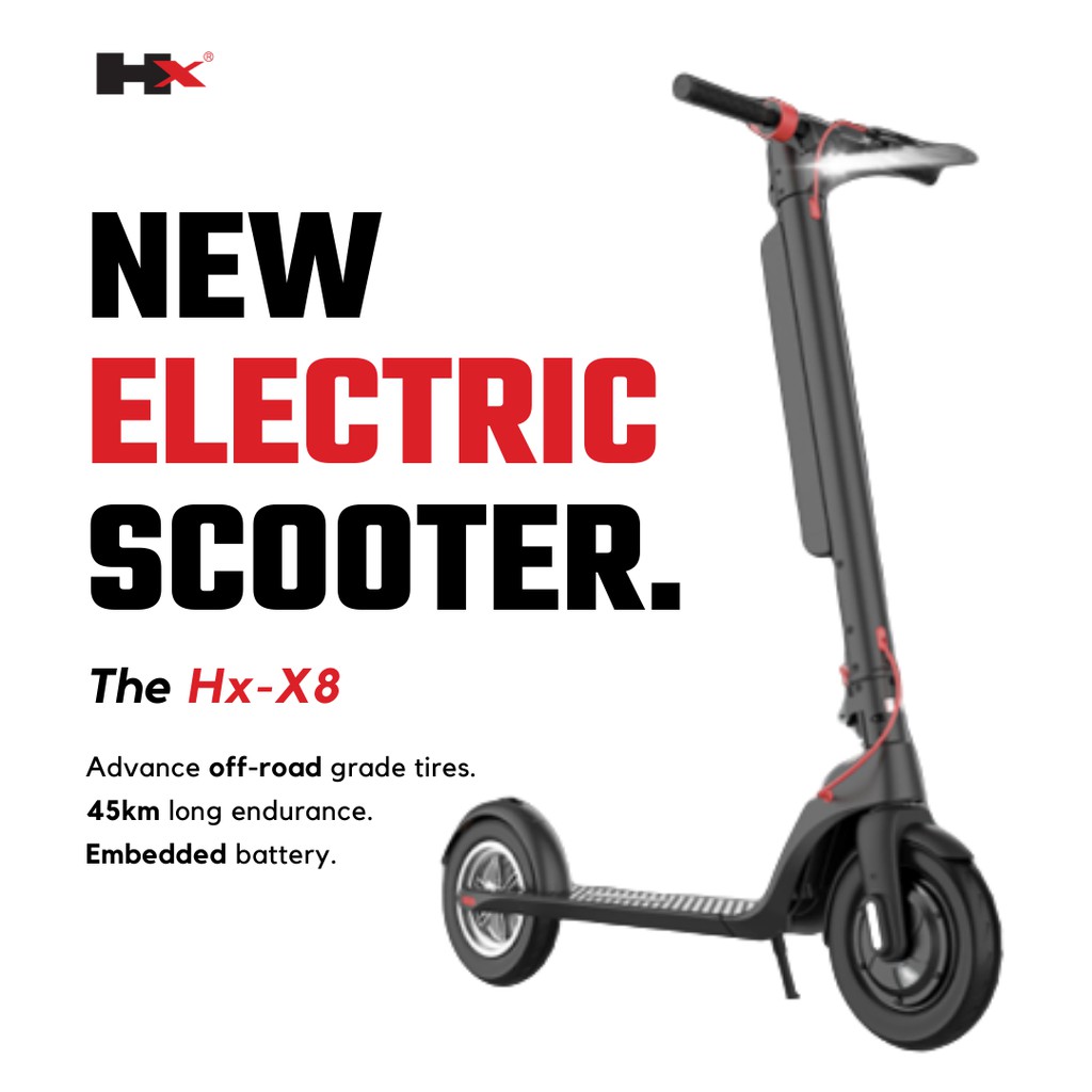 Hx X8 Dual Folding Electric Scooter Travel 45km/h Fast Travel Portable