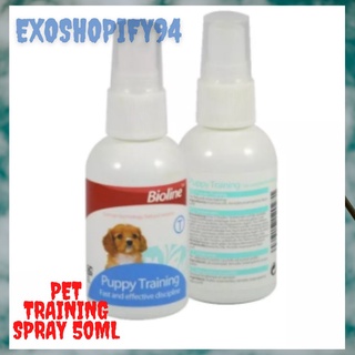 Exoshopify Bioline 50ML Dog Training Spray Pet Potty Aid Training Liquid Puppy Trainer CODAvailable