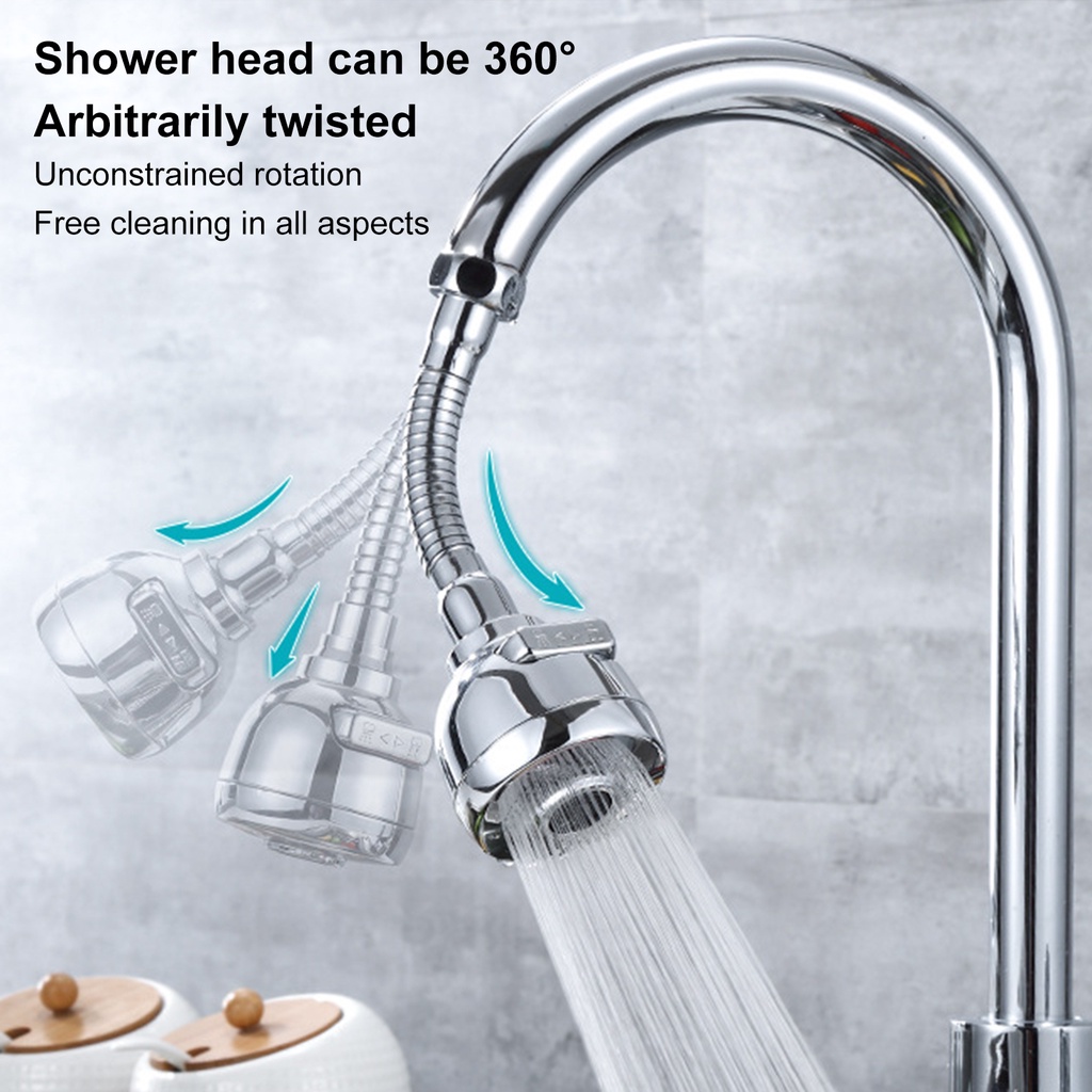 🅖🅡Practical Even Water Flow Faucet Extender Adjustable Easy to Resin Tap Extend Diffuser for Home