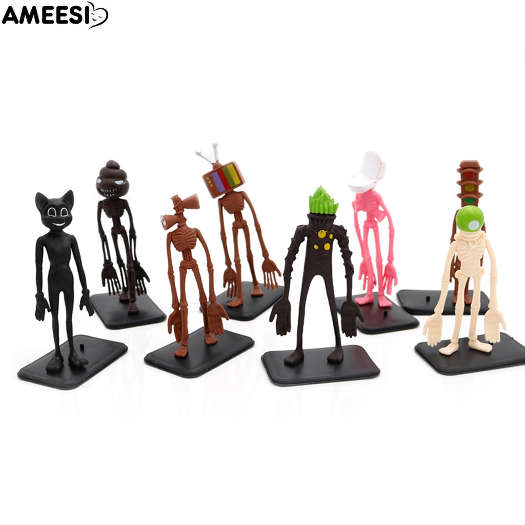 Ameesi PVC Siren Head Toy Siren Head Figure Ornaments Eco-friendly for