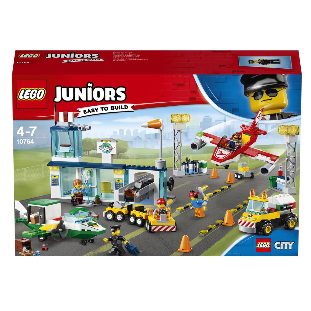 Джуниор сити. Конструктор LEGO Juniors 10764 городской аэропорт.