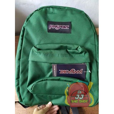 dark green backpack jansport