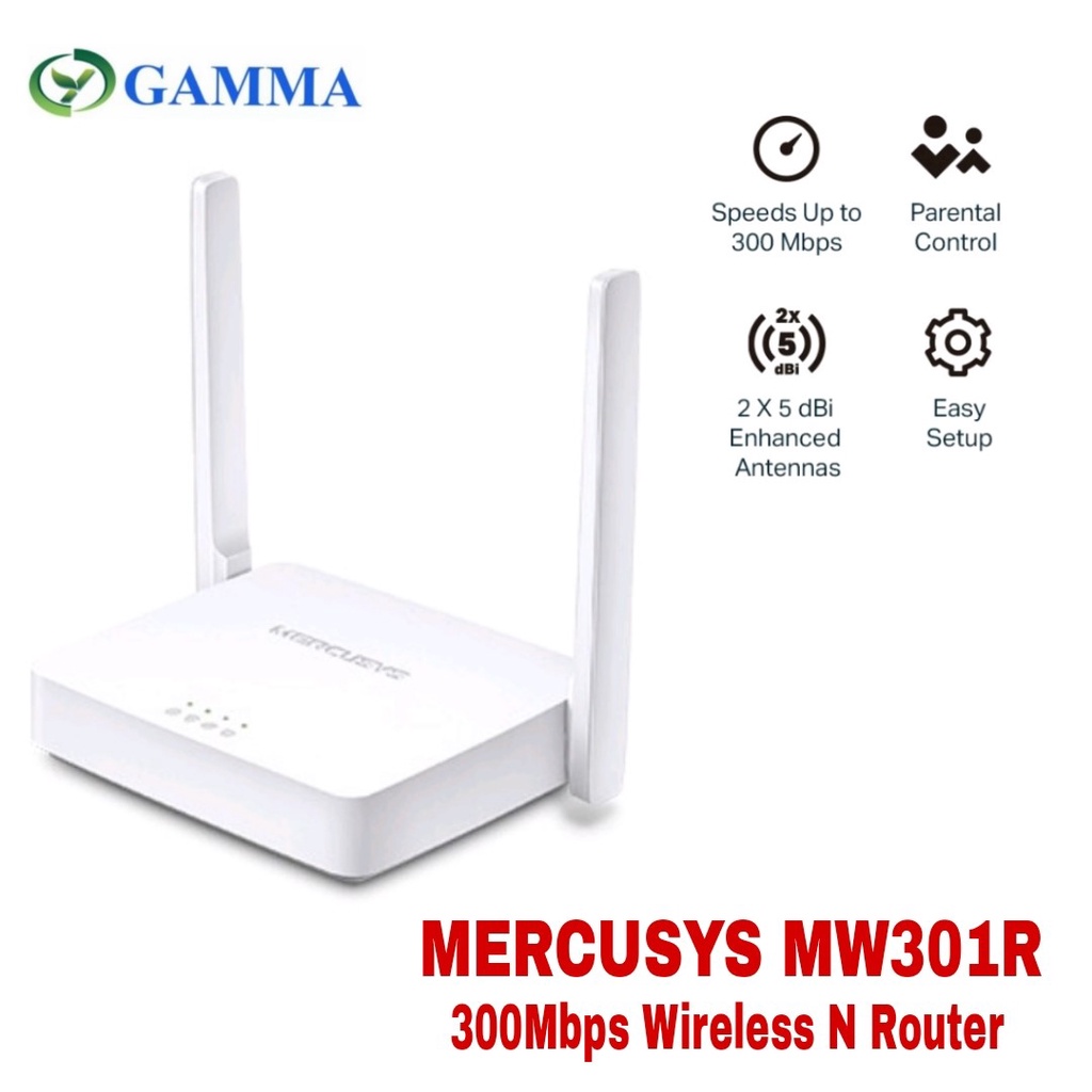 (Powered by TPLink) Mercusys MW301R 300Mbps Wireless N Router Wifi