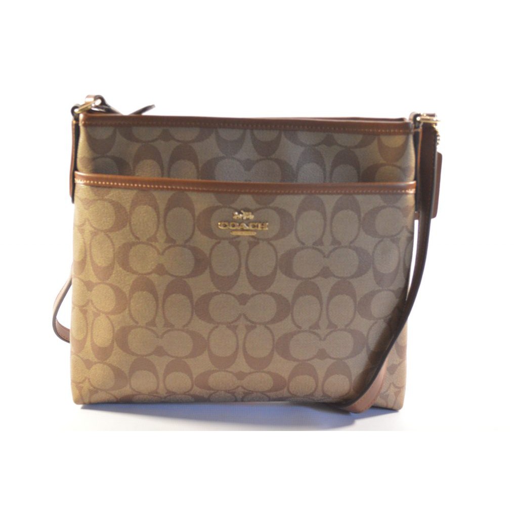 coach signature file bag