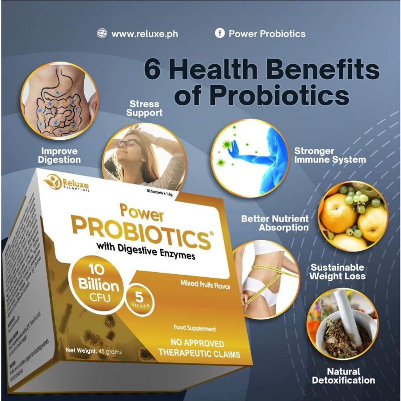 Powe Probiotics With Digestive Enzymes(30 Sachets per Box) Shopee